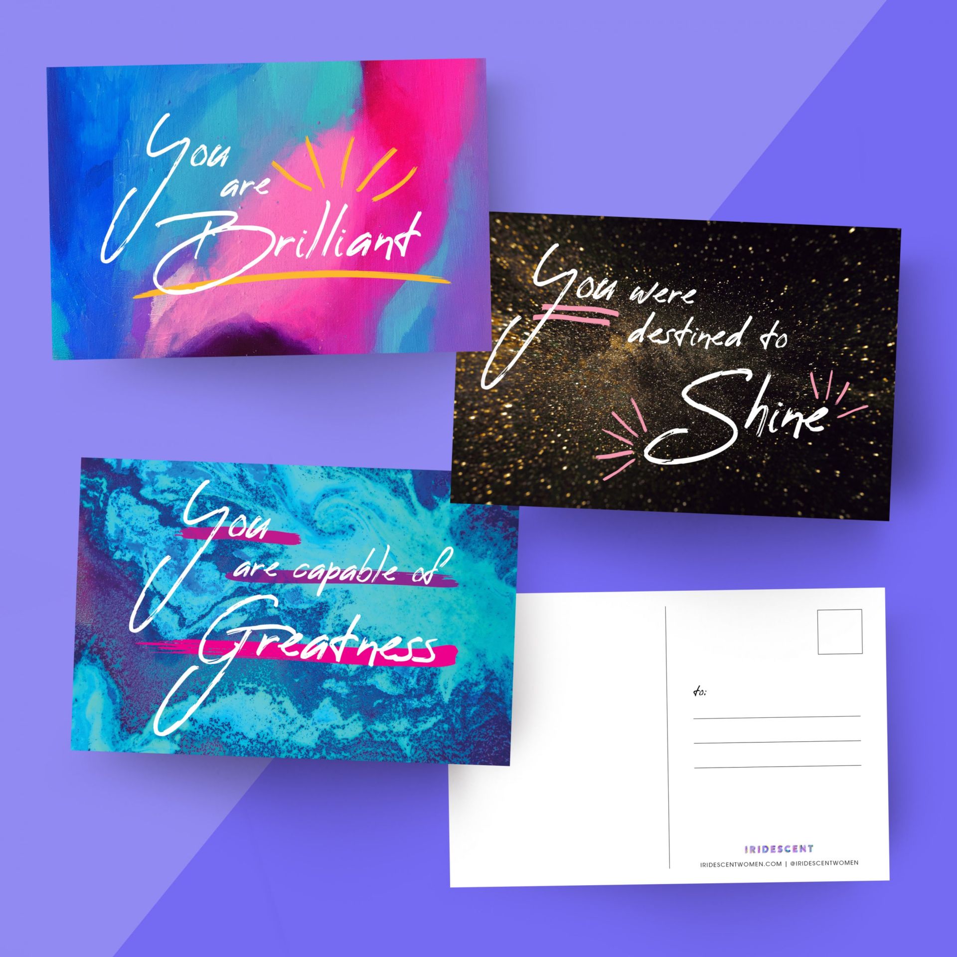 Iridescent Postcard Set: Iridescent Swag