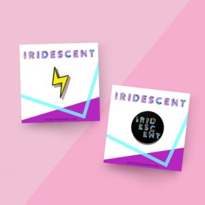 Lightning Bolt Pin: Iridescent Swag