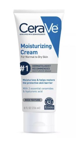 CeraVe moisturizing cream ($10 for 8 oz)